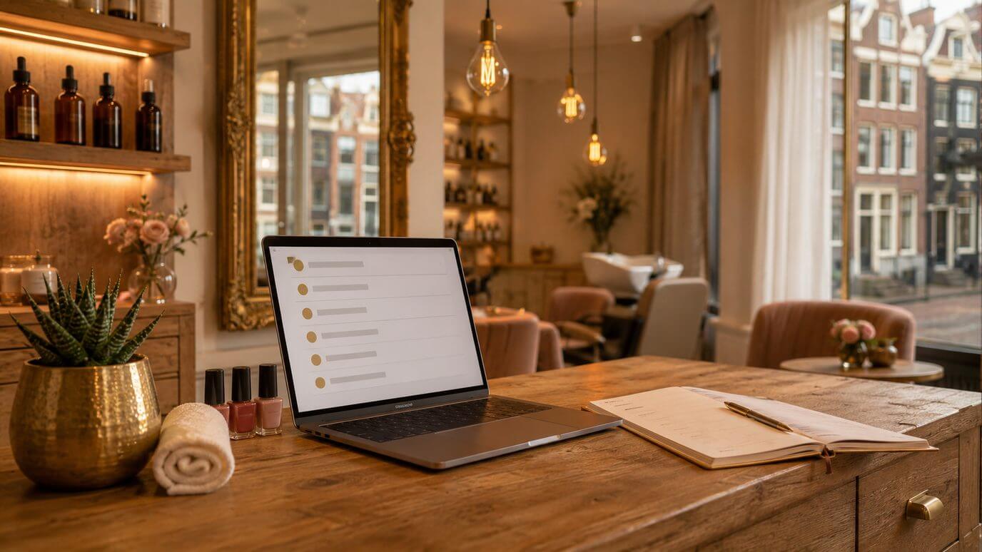 CRM voor salons — het complete klantenbestand op de receptiebalie